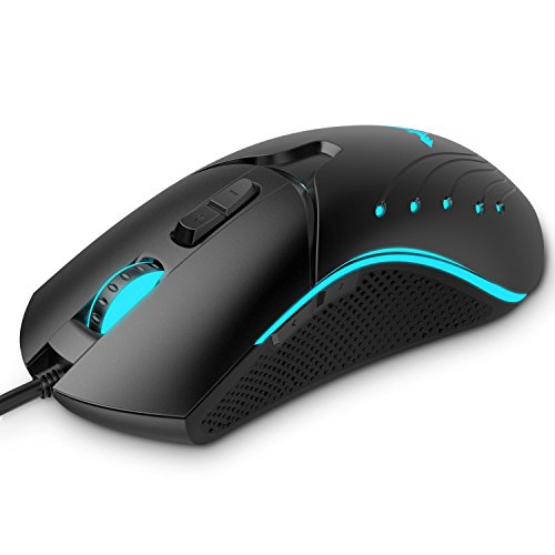 6950676253153 - HAVIT HV-MS728 8200DPI WIRED LASER GAMING MOUSE WITH 7 PROGRAMMABLE BUTTONS, BLACK
