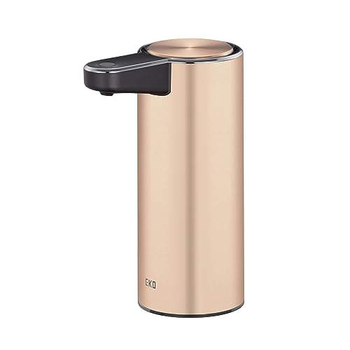 6951800609648 - EKO AUTOMATIC SOUP DISPENSER FOR BATHROOM AND KITCHEN RECHARGEABLE WITH USB STAINLESS STEEL, 9 FL OZ (ROSE GOLD)