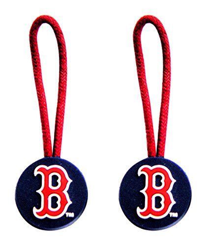 6952746557895 - BOSTON RED SOX ZIPPER PULL CHARM TAG SET LUGGAGE PET ID MLB