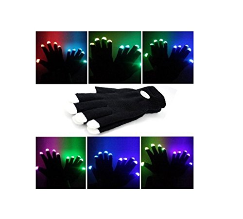 6952986299937 - LUMIPARTY BLACKED OUT GLOVES LED 6 COLORS LIGHT SHOW GLOVES THE BEST GLOVING & LIGHTSHOW DANCING GLOVES FOR CLUBBING, RAVE, BIRTHDAY, EDM, DISCO, AND DUBSTEP PARTY