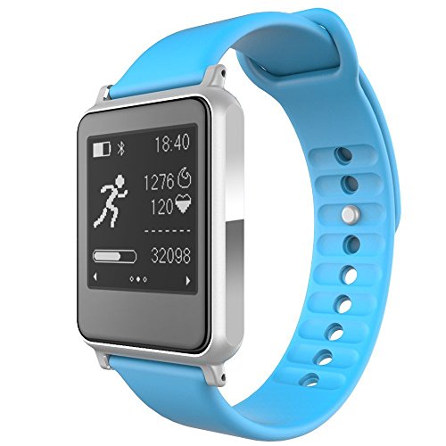 6953054091835 - ACEKOOL I7 SMART WATCH BRACELET WRIST BAND AMS HEART RATE BLUETOOTH 4.0 BLUE COLOR WATERPROOF IP55 TOUCH SCREEN FITNESS TRACKER HEALTH PEDOMETER WRISTBAND FOR IPHONE SMARTPHONES