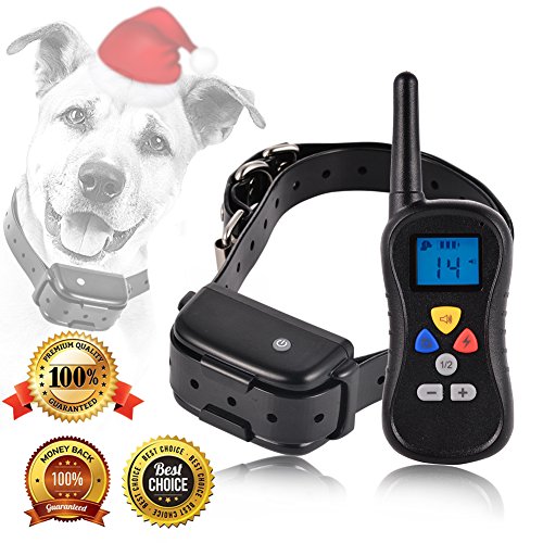 6953055751226 - DOG TRAINING COLLAR WITH 3 MODES: BEEP, VIBRATION AND SHOCK, ELECTRONIC DOG SHOCK COLLAR DOG TRAINER SYSTEM, ASYPETS 450 YD RECHARGEABLE REMOTE WATERPROOF FOR SMALL & LARGE DOGS