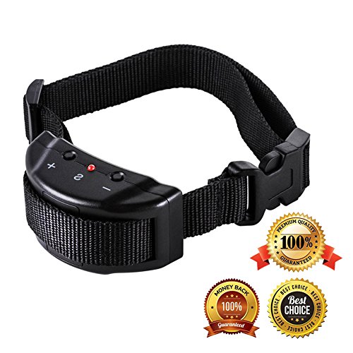6953055751240 - DOG NO BARK COLLAR FOR BARK CONTROL WITH 7 LEVELS ADJUSTABLE SENSITIVITY CONTROL, ASYPET ELECTRIC ANTI BARK SHOCK COLLAR FOR 15-120LB LARGE AND MEDIUM DOGS