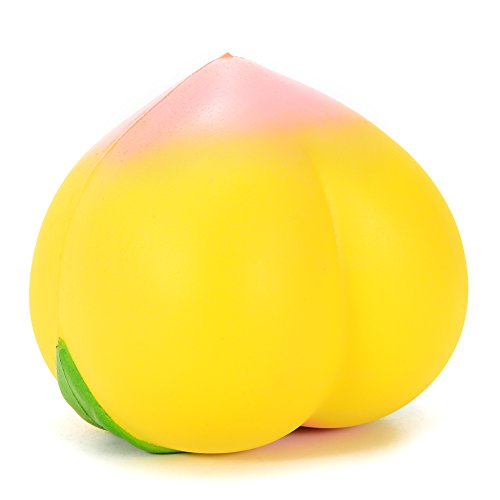 6953055754258 - GEEFIA 1 PCS 4 INCHES JUMBO SQUISHY PEACH SLOW RISING STRESS RELIEF TOY