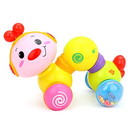 6953055754708 - GEEFIA PRESS AND CRAWL CATERPILLAR ACTIVITY TOY WITH LIGHT AND MUSIC