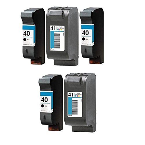 6953062927386 - 5 PACK HP 3X 51640A + 2X 51641A PREMIUM REMANUFACTURED HIGH VALUE BLACK AND COLOR INKJET CARTRIDGE