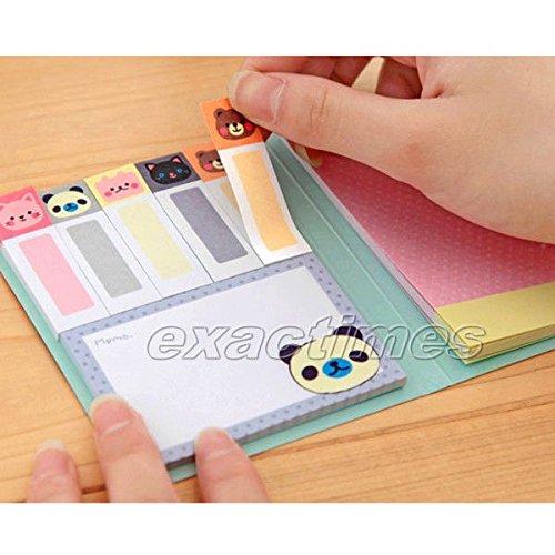 6953063644466 - 1PC DAILY NOTEBOOK FASHION AND LOVELY ANIMAL A6 NOTE BOOK STICKY NOTE 4 PATTERNS