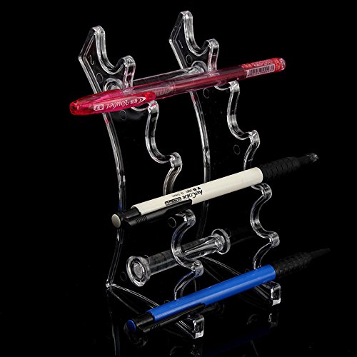 6953064488519 - CLEAR ACRYLIC PEN DISPLAY STAND PENCIL HOLDER RACK ORGANIZER FOR PEN LIPSTICK DISPLAY PEN BOX CASE