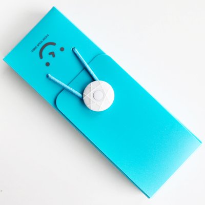 6953064495500 - HIGH QUALITY PEN BOX STUDENT PENCIL BOX PEN BAG SMILE MOOD CANDY COLOR BUCKLES CANVAS COLOR:NAVY BLUE