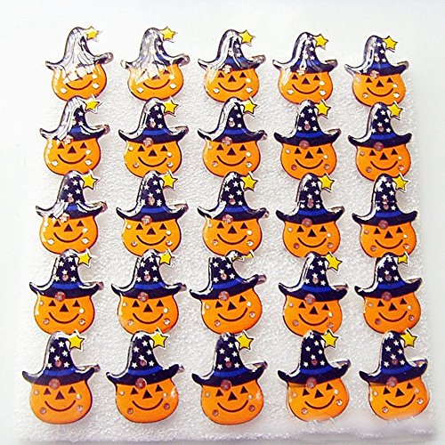 6953067368597 - GLOWSOL 1PC HALLOWEEN LED FLASH LIGHT BROOCH PIN BADGE LIGHT UP TOYS CHILDREN HALLOWEEN PARTY FAVORS - PUMPKIN WITH HAT
