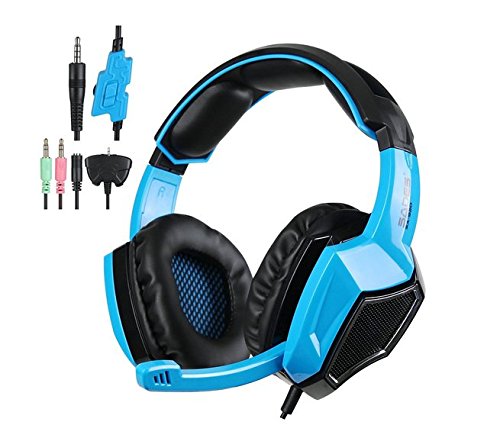 6953069730453 - EMOREFUN JOE 5 IN 1 STEREO GAMING HEADSET OVER-EAR HEADPHONES WITH MICROPHONE FOR PS4/XBOX360/PC/TABLET/CELLPHONE