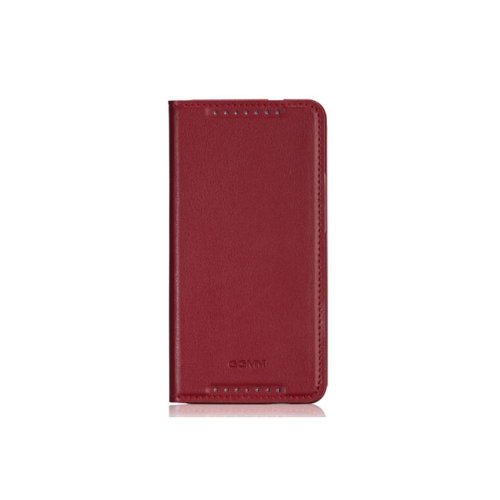6953338461323 - GGMM FLIP GLAM-H1 GENUINE LEATHER CASE FOR HTC ONE - RETAIL PACKAGING - RED