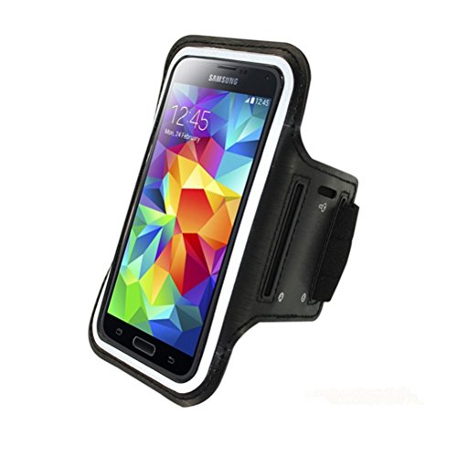 6954901299985 - QIACHIP SPORTS RUNING CELL PHONE ARMBAND CASE FOR SAMSUNG GALAXY S6 S5 S4 S3 (BLACK)