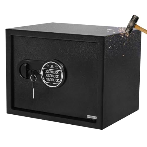6955615751042 - KIMORE SAFE BOX 1.2 CUFT HOME SAFES WATER AND FIREPROOF,HOME SAFES & SAFE ACCESSORIES STEEL SAFE WITH INTERIOR LINING AND BOLT DOWN KIT, SECURE DOCUMENTS, JEWELRY, AND VALUABLES