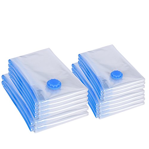 6955880363421 - SONGMICS 13 PACK SPACE SAVER BAGS VACUUM COMPRESSION SEAL BAGS MULTI-SIZE STORAGE BAGS FOR CLOTHES AND BEDDINGS ULVB13A