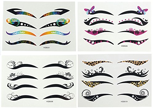 6956570001067 - 40PAIRS MIX EYE LINER STICKER TATTOOS 4 DIFFERENT STYLES IN ONE BAG MAKEUP TOOLS