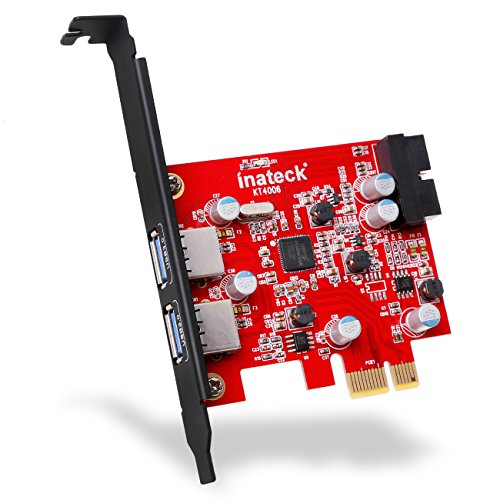6957599310277 - INATECK 2-PORT PCI-E USB 3.0 EXPRESS CARD, MINI PCI-E USB 3.0 HUB CONTROLLER ADAPTER WITH INTERNAL USB 3.0 20-PIN CONNECTOR - EXPAND ANOTHER TWO USB 3.0 PORTS - NO ADDITIONAL POWER CONNECTION NEEDED