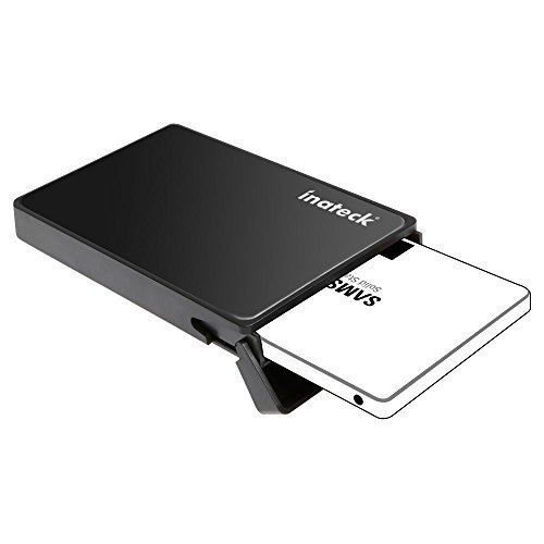 6957599310659 - INATECK 2.5 INCH USB 3.0 HARD DRIVE DISK HDD EXTERNAL ENCLOSURE/ CASE WITH USB 3.0 CABLE FOR 9.5MM 7MM 2.5-INCH SATA-I, SATA-II, SATA-III, SATA HDD AND SSD, SUPPORT UASP, TOOL-FREE - BLACK