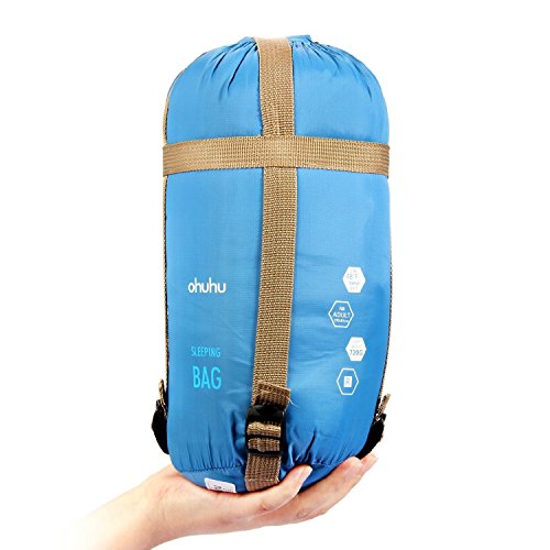 6958446321835 - OHUHU 75X 34 SLEEPING BAG WITH A CARRYING BAG FOR TEMPERATURES 48 F TO 59 F, ZIP AT THE LEFT SIDE