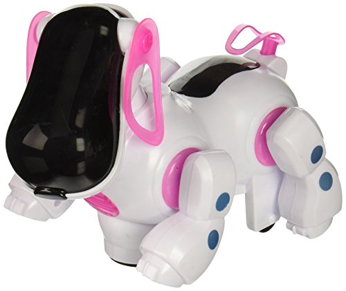 6959011538542 - SAINSMART JR. ROBOTIC CUTE ELECTRONIC WALKING PET DOG PUPPY TOY WITH MUSIC LIGHT (PINK)