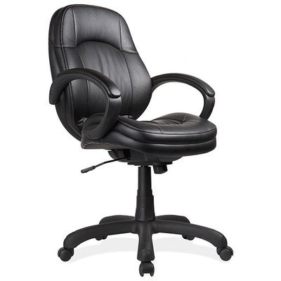0695991161238 - OFFICESOURCE PRUDENTIAL SERIES MID-BACK OFFICE CHAIR, BLACK