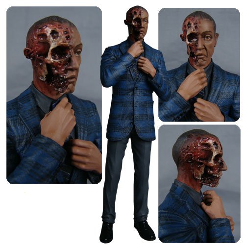 0696198753615 - BREAKING BAD GUS FRING BURNED FACE ACTION FIGURE - ENTERTAINMENT EARTH EXCLUSIVE