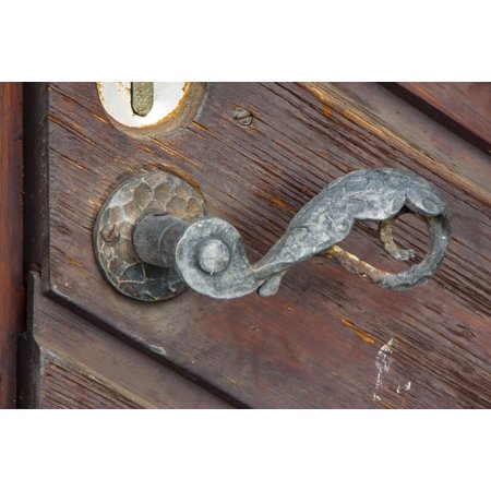 0696260906161 - CANVAS PRINT HISTORICALLY KNAUF DOOR KNOB DOOR HANDLE OLD STRETCHED CANVAS 10 X 14
