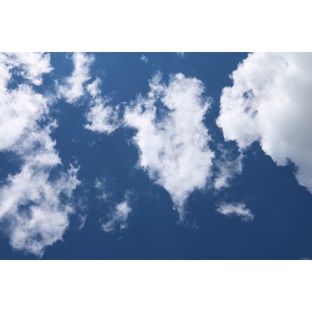 0696262607257 - CANVAS PRINT SUNNY SKY LIGHT CLOUDS DAY BLUE WEATHER STRETCHED CANVAS 10 X 14