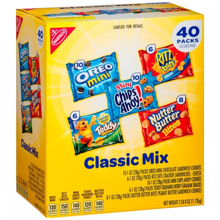 0696464212549 - PRODUCT OF NABISCO CLASSIC MIX VARIETY PACK, 40 PK./1 OZ.