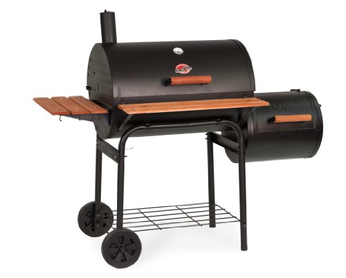 6966677975147 - CHAR-GRILLER 1224 SMOKIN PRO 830 SQUARE INCH CHARCOAL GRILL WITH SIDE FIRE BOX