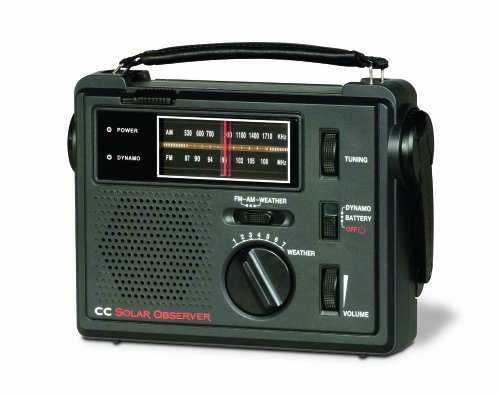 0696714305045 - C CRANE CC SOLAR OBSERVER WIND UP RADIO WITH AM FM WEATHER AND BUILT IN LED FLASHLIGHT COBS