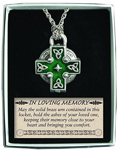 0696729913662 - CATHEDRAL ART CELTIC MEMORIAL LOCKET ON 24-INCH CHAIN