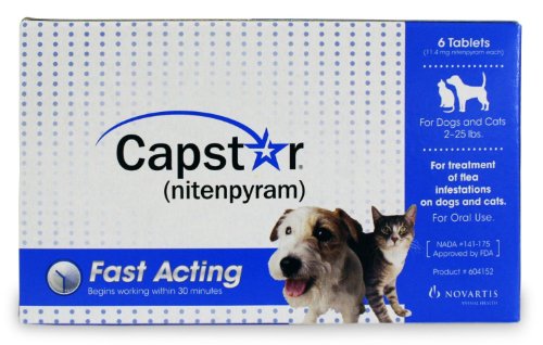 0696747378559 - CAPSTAR FLEA TREATMENT DOG (BLUE), NEW SUPER SIZE PACKAGE, 12-TABLET PACKAGE