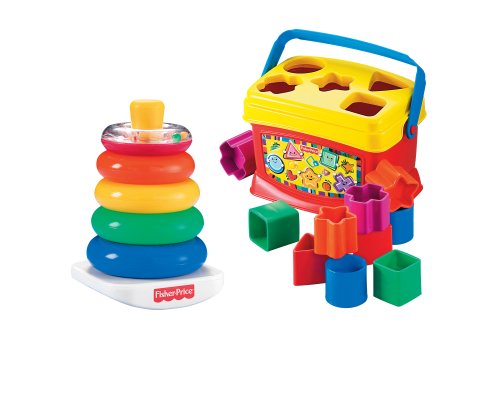 0696748658414 - FISHER-PRICE BABY'S FIRST BLOCKS AND ROCK STACK BUNDLE
