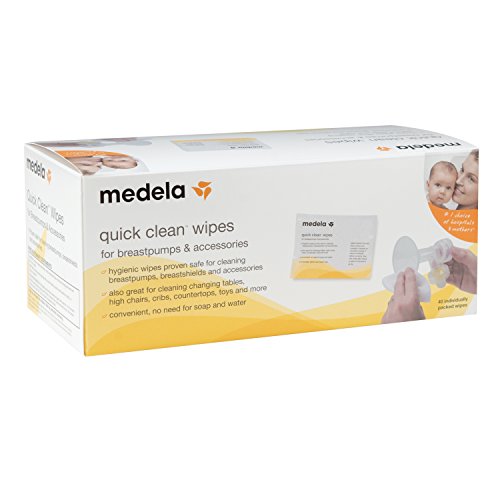 0696750528330 - MEDELA QUICK CLEAN BREAST PUMP AND 40 PIECE ACCESSORY WIPES