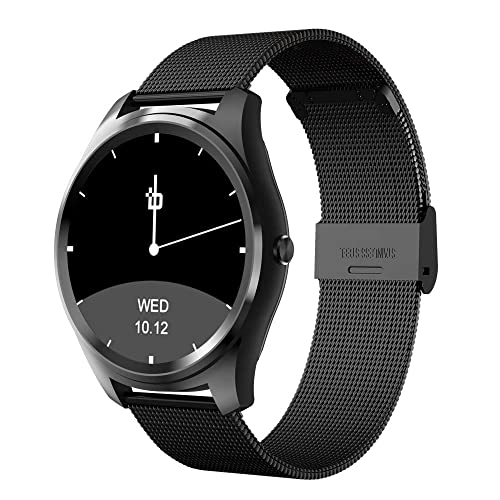 6970357483983 - BEAN INFORMATION TECHNOLOGY FUSION SMART WATCH COMPATIBLE WITH ANDROID PHONES, BLACK WITH STAINLESS STRAP