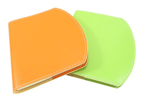 0697111829400 - CUTE NOTEBOOK JOURNAL DIARY 6.1 X 5.25 RULED 80 PAGES NEON ORANGE AND GREEN (BUNDLE OF 2)