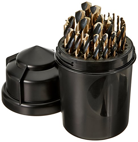 0697334211655 - CLE-LINE C21165 BIT BARREL STYLE 1875R HIGH SPEED STEEL MECHANICS LENGTH DRILL SET, BLACK AND GOLD FINISH, 1/16 - 1/2 FINISH, 29 PIECES