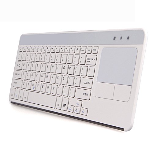 6974146963755 - XZ TABLET MOBILE PHONE BLUETOOTH CHOCOLATE KEYBOARD WITH TOUCH,WIRELESS WHITE
