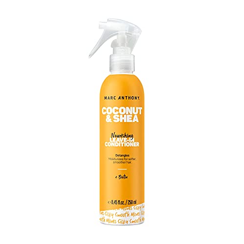 0697777822258 - MARC ANTHONY LEAVE-IN CONDITIONER SPRAY, COCONUT OIL & SHEA BUTTER - ANTI-FRIZZ BIOTIN DETANGLING SPRAY TO MOISTURIZE FOR SOFTER SMOOTHER HAIR - COLOR SAFE & SULFATE FREE STYLING PRODUCT
