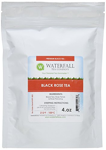 0697811002608 - WATERFALL TEA COMPANY BLACK ROSES FLAVORED TEAS, 4 OUNCE
