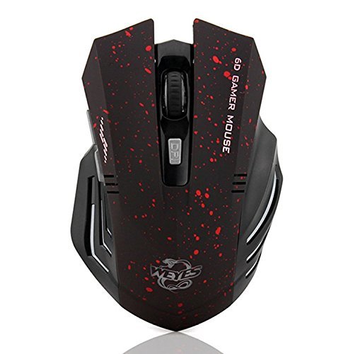 6979972220812 - COOL WEYES 6D 2000 DPI 2.4G WIRELESS EXPERT GAMING MOUSE MICE BACKLIGHT 929 RED