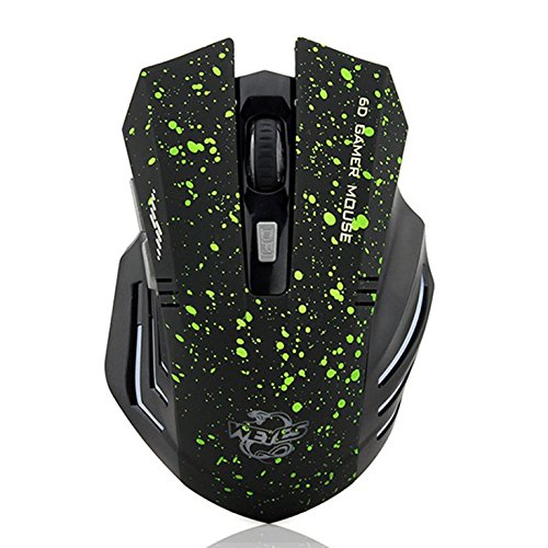 6979972220829 - WEYES 6D 2000 DPI 2.4G WIRELESS EXPERT GAMING MOUSE MICE BACKLIGHT 929 GREEN