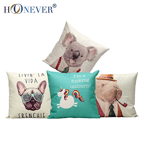 6982395830346 - CUTE ANIMAL DECORATIVE CUSHION COVERS CUTE THROW PILLOW COVERS COLORFUL PILLOW CASE 4545