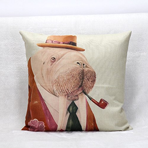 6982395830421 - CUTE ANIMAL DECORATIVE CUSHION COVERS CUTE THROW PILLOW COVERS COLORFUL PILLOW CASE 4553
