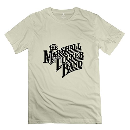 6983602278654 - CRYSTAL MEN'S THE MARSHALL TUCKER BAND 100% COTTON DESIGN T-SHIRT NATURAL US SIZE XXL