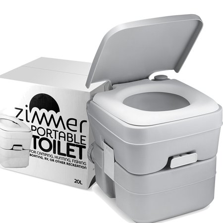 0698545985304 - COMFORT PORTABLE TOILET 5 GALLON CAPACITY, RV TOILET WITH DETACHABLE TANKS, DURABLE LEAK PROOF FLUSHABLE EASY TO USE, COMPACT PORTA POTTY UP TO 70 FLUSHES PERFECT FOR CAMPING TOILET OR TRAVEL