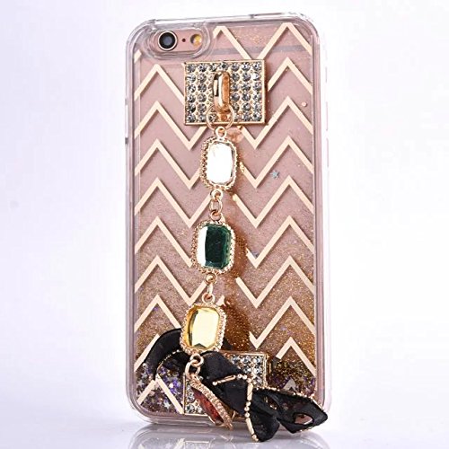 6986707230077 - ZY123 NON-TOXIC LIQUID MOVING STARS PLATING DROPS QUICKSAND PROTECTIVE SHELL FOR THE APPLE IPHONE 6 PLUS/6S PLUS 5.5(PLATING GOLD / DIAMOND)