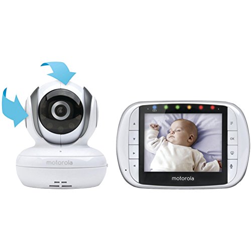 0698798181942 - MOTOROLA MBP36S REMOTE WIRELESS VIDEO BABY MONITOR WITH 3.5-INCH COLOR LCD SCREEN, REMOTE CAMERA PAN, TILT, AND ZOOM