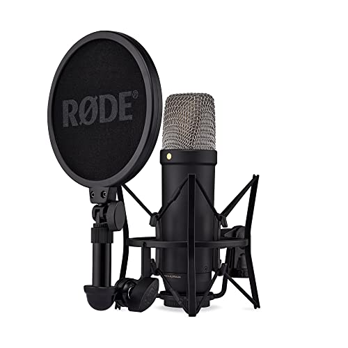 0698813009770 - RODE NT1 5TH GENERATION CONDENSER MICROPHONE WITH SM6 SHOCKMOUNT AND POP FILTER - BLACK